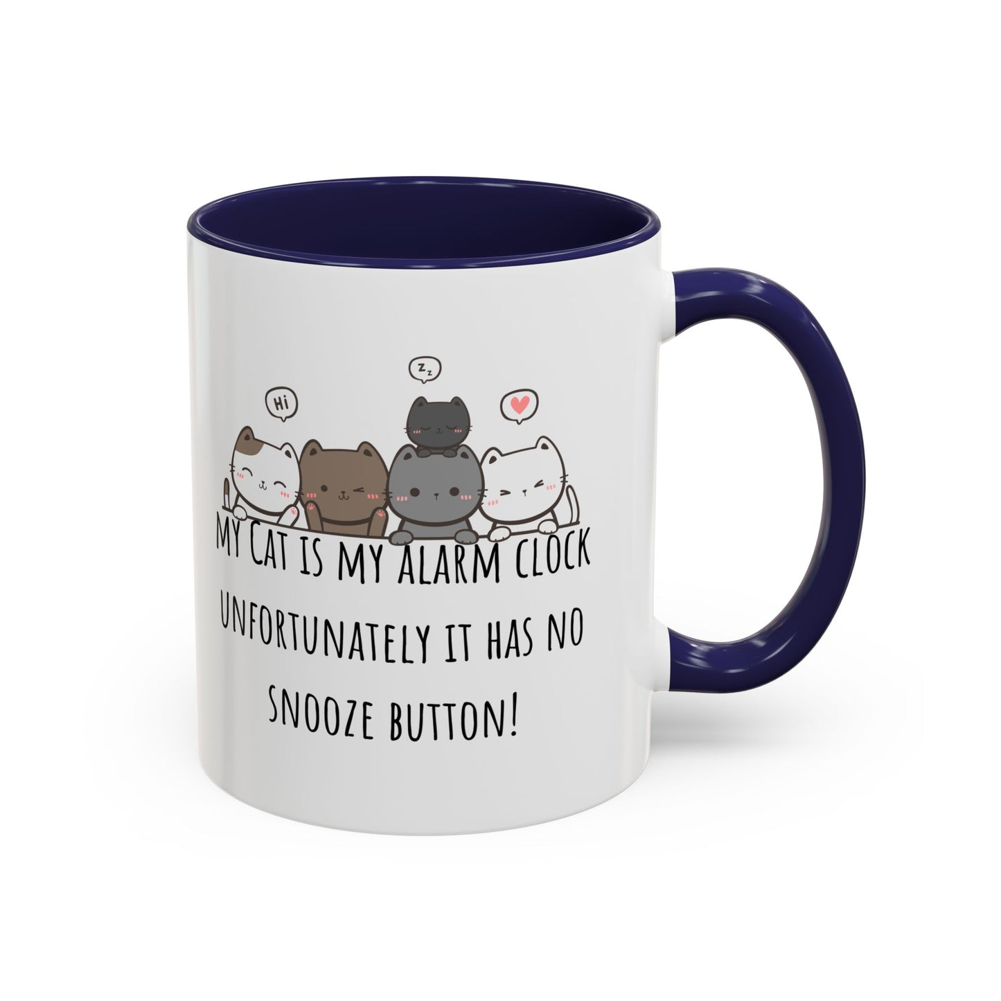 Cat Alarm Accent Coffee Mug (11oz)