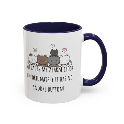 Cat Alarm Accent Coffee Mug (11oz)