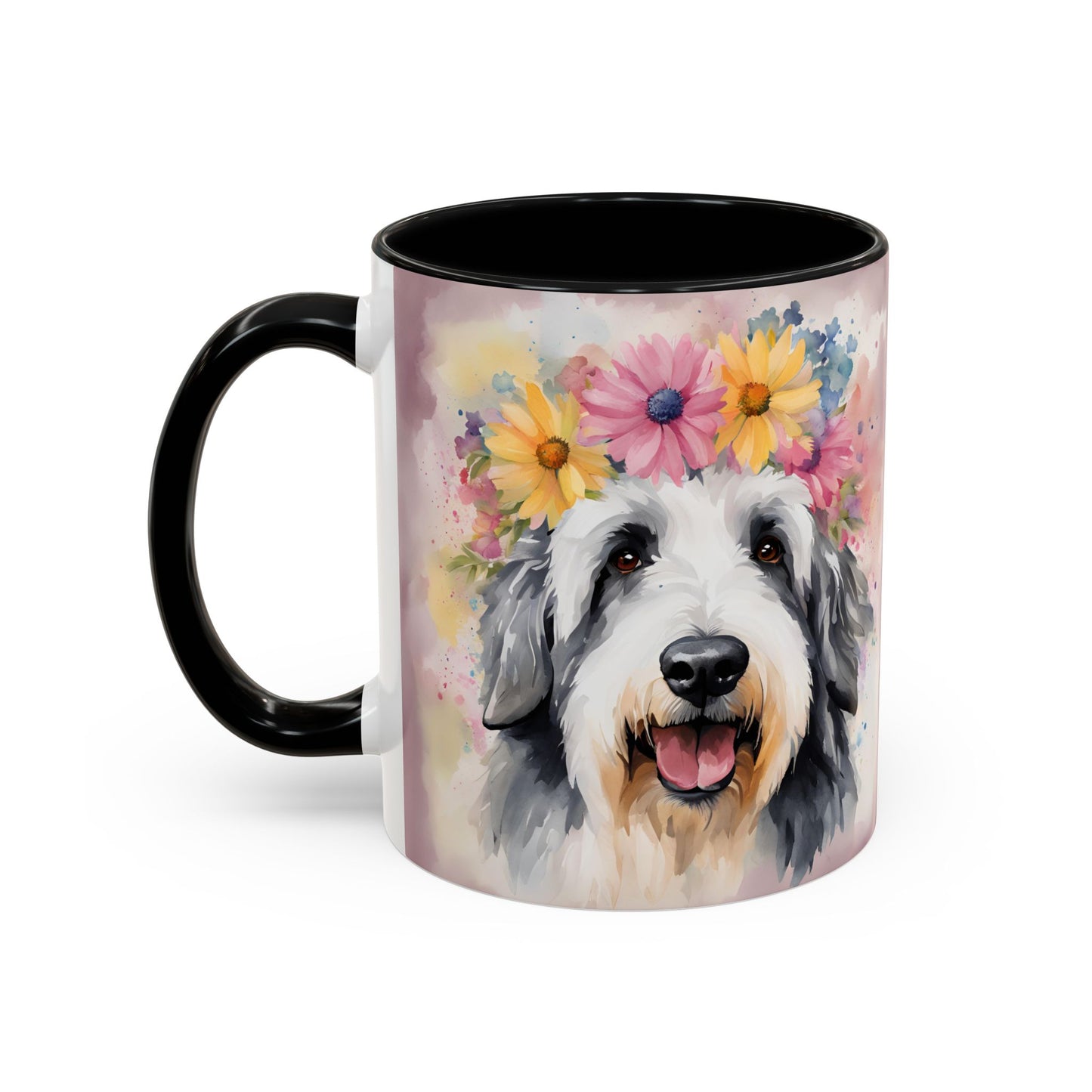 Bearded Collie 01 Accent Coffee Mug - Dog Lover Gift