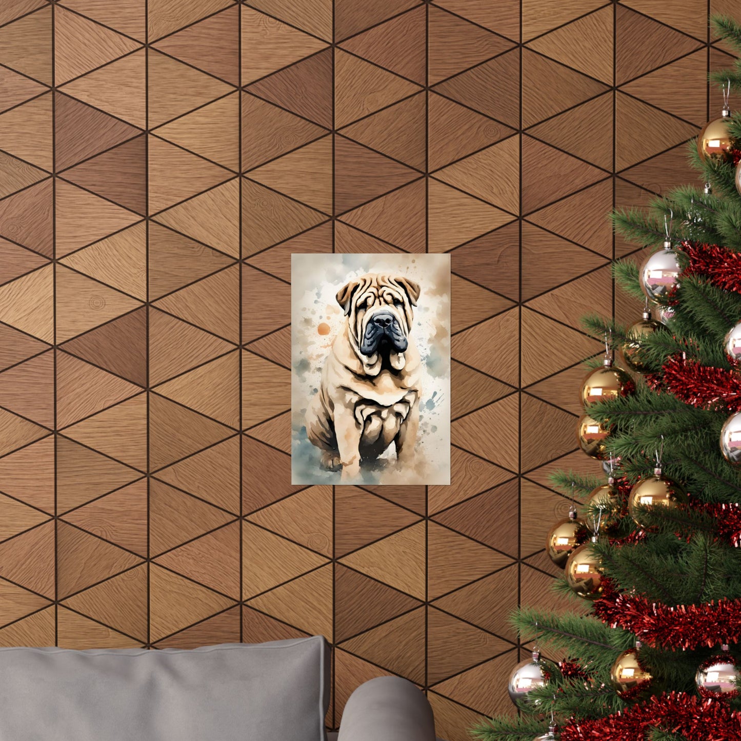 Dogs Shar Pei 03 Matte Vertical Poster