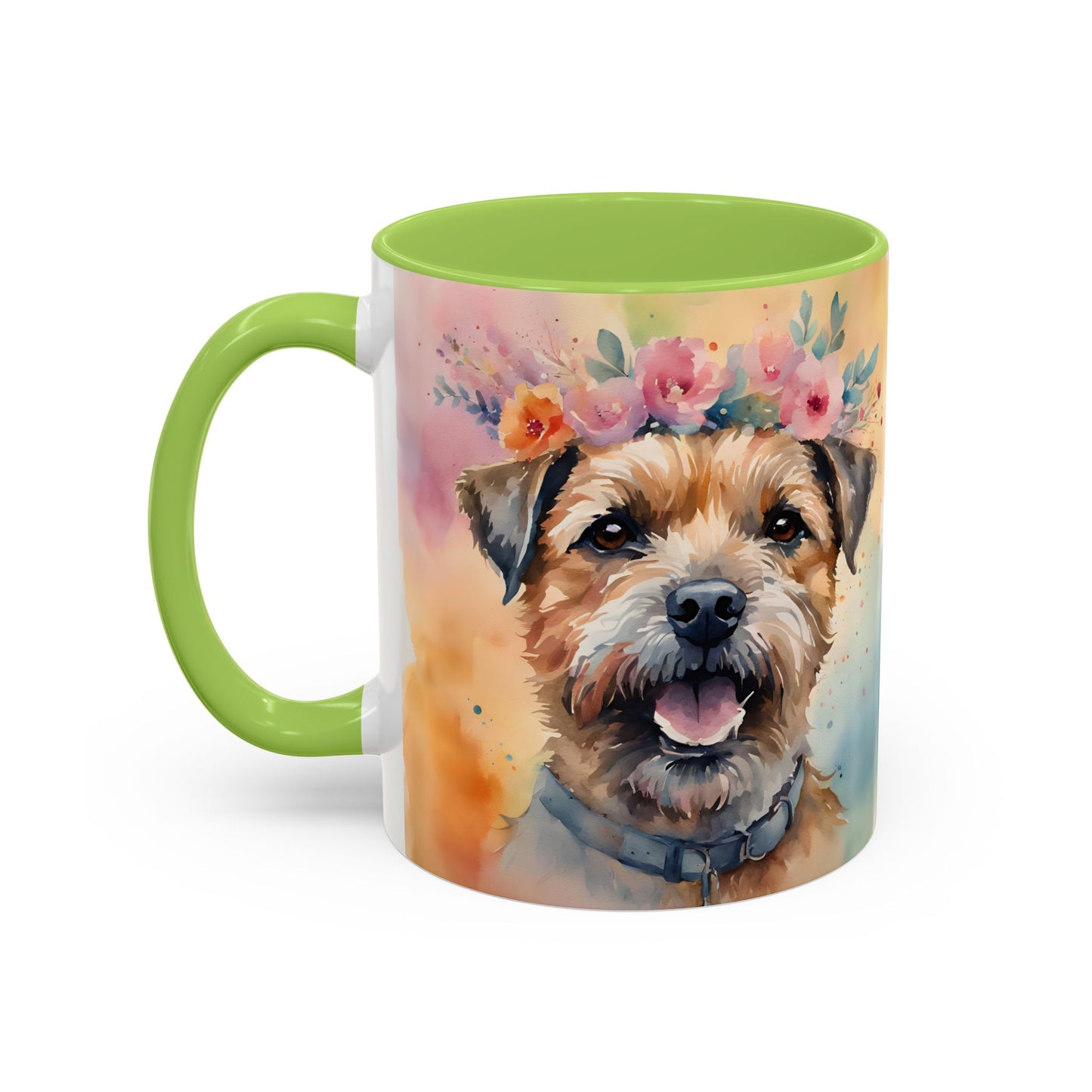 Border Terrier 01 Accent Coffee Mug - Dog Lover Gift