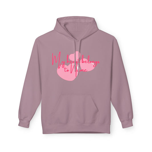 (Personalizable) My Heart Belongs To NAME Unisex Valentines Hoodie