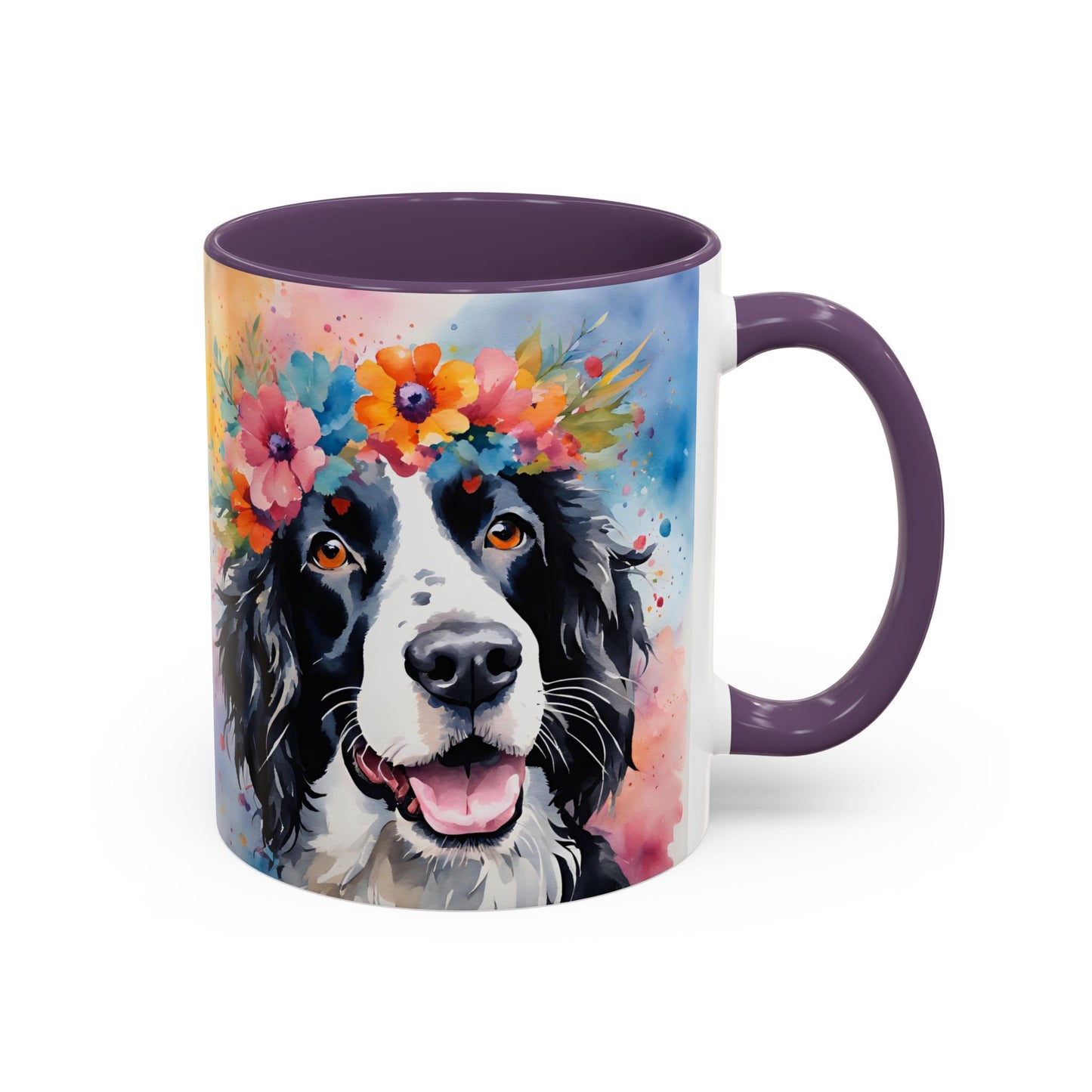 Springer Spaniel 02 Accent Coffee Mug - Dog Lover Gift
