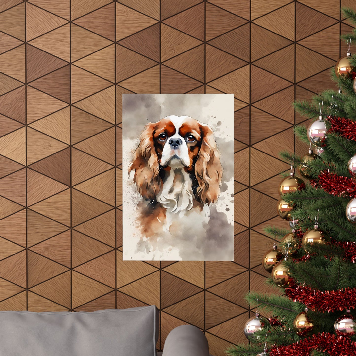 Dogs King Charles Spaniel 03 Matte Vertical Poster