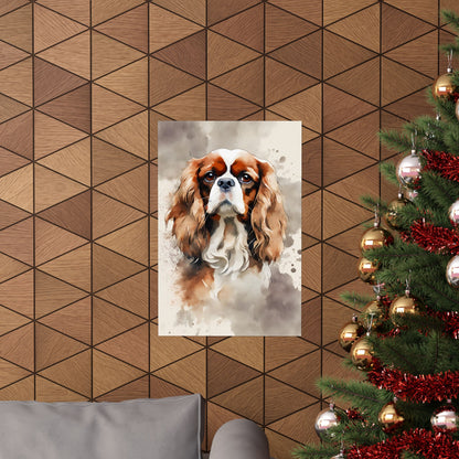 Dogs King Charles Spaniel 03 Matte Vertical Poster