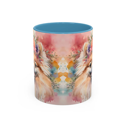 Pomeranian 02 Accent Coffee Mug - Dog Lover Gift