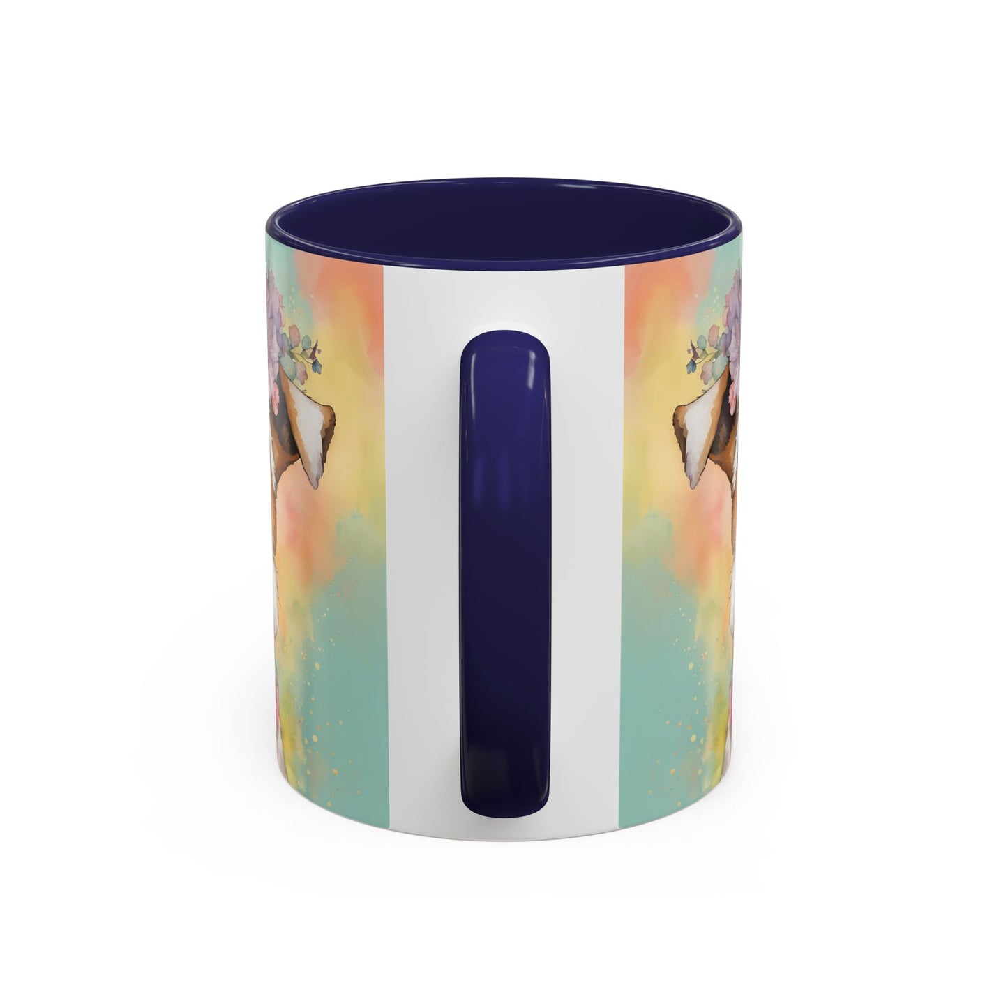 Fox Terrier 01 Accent Coffee Mug - Dog Lover Gift