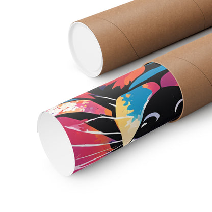 Multicolored Dachshund 2 Matte Vertical Poster