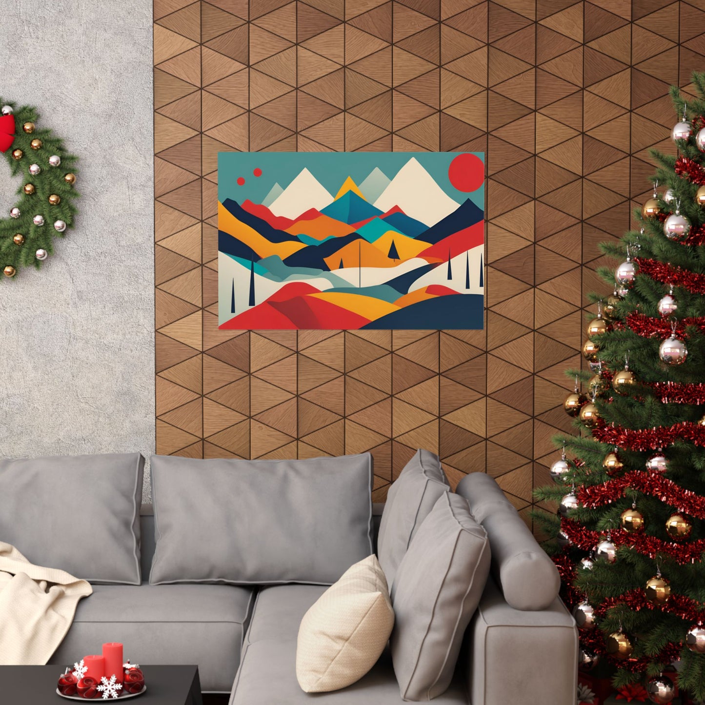 Retro Alpine 1 Matte Horizontal Posters