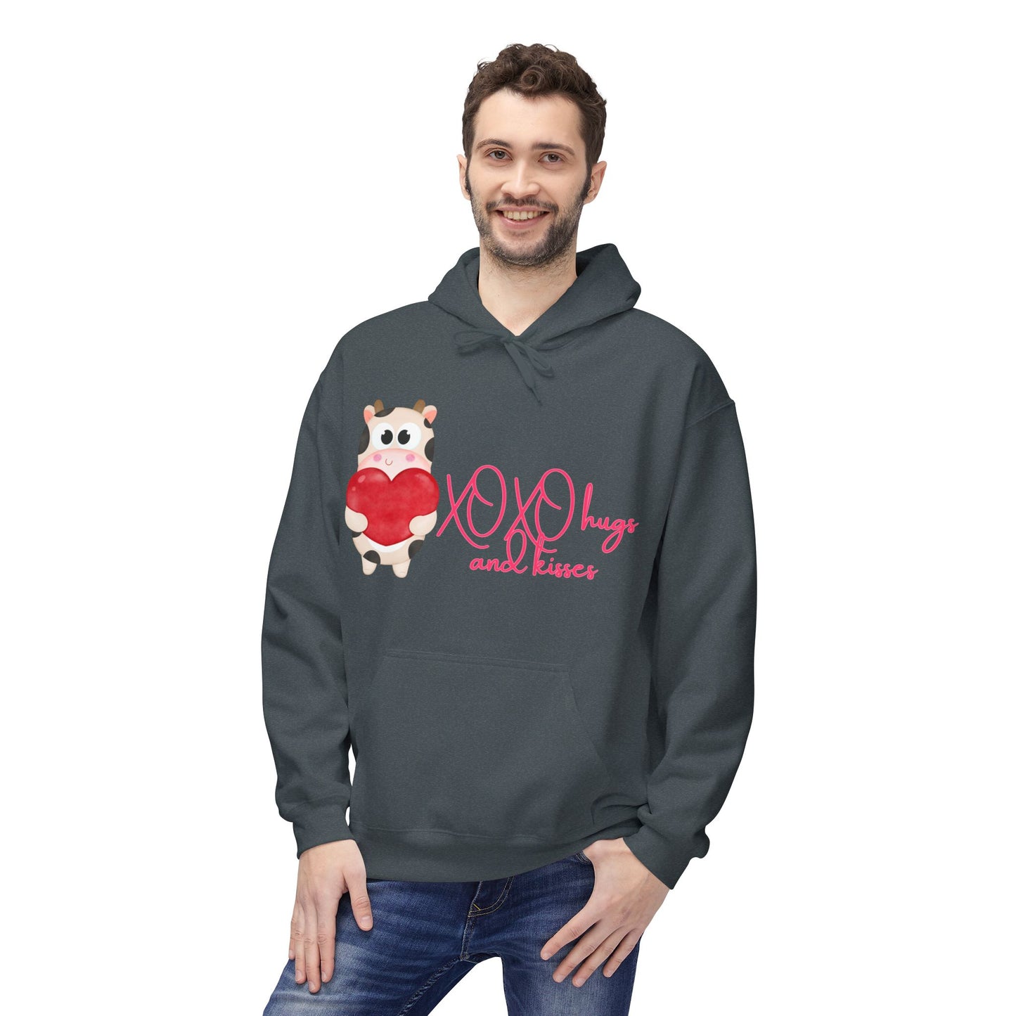 XOXO Hugs And Kisses Unisex Valentines Hoodie