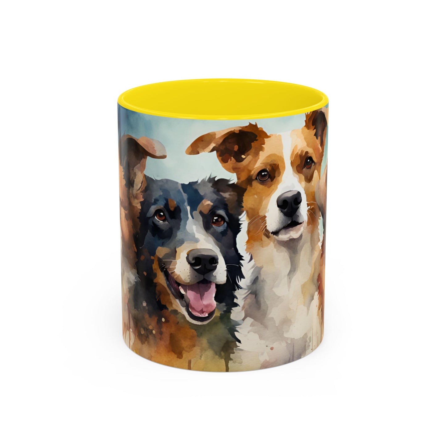 Multicoloured Doggies 5 Accent Mug 11oz