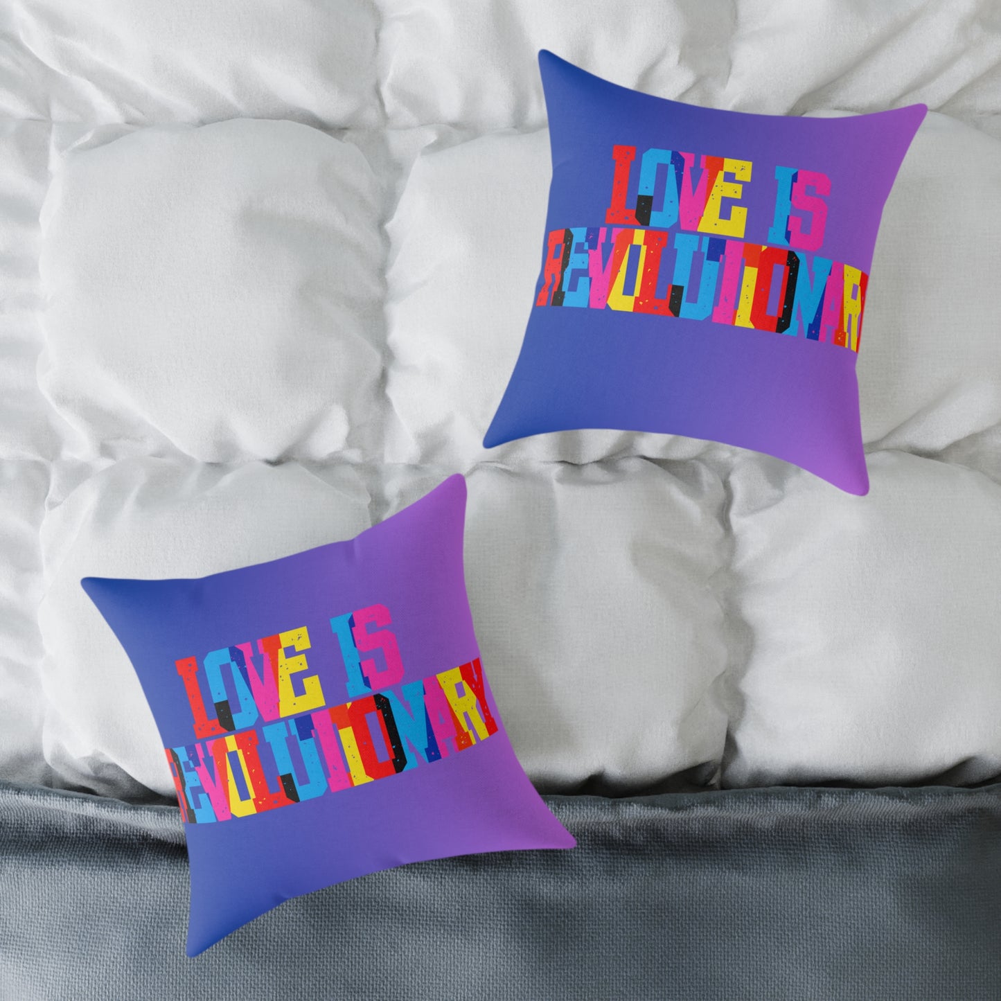 Love Is Revolutionary Poly Pillow