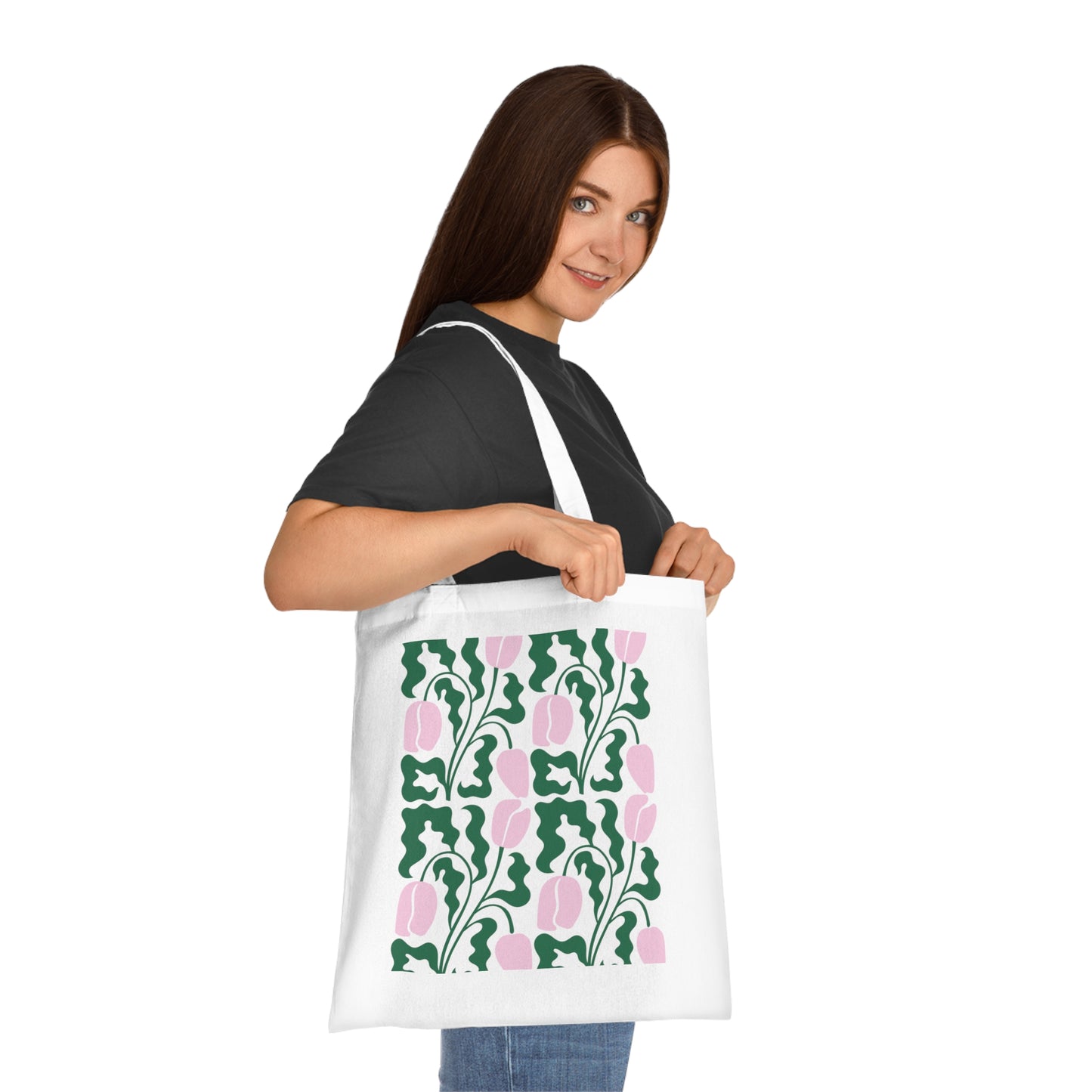 Abstract flowers 15 Cotton Tote