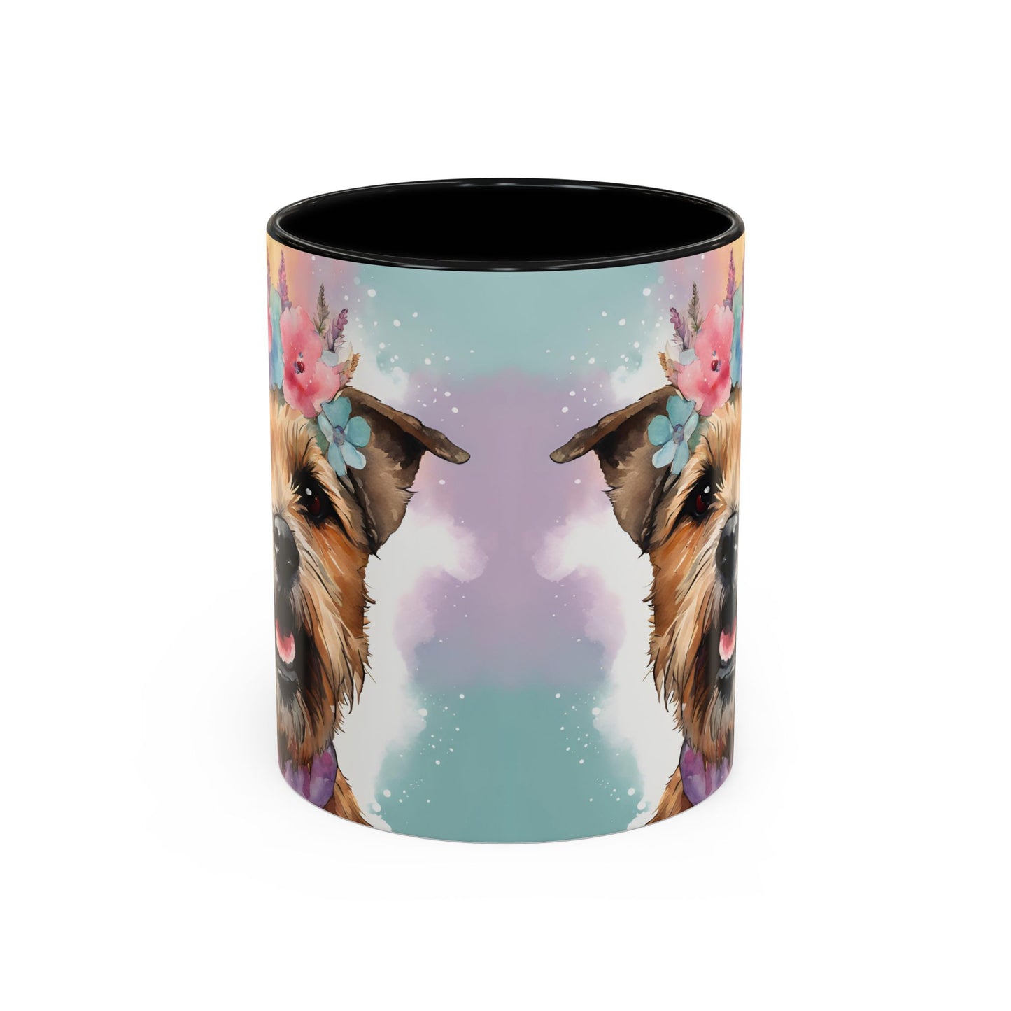 Border Terrier 02 Accent Coffee Mug - Dog Lover Gift