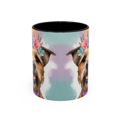 Border Terrier 02 Accent Coffee Mug - Dog Lover Gift
