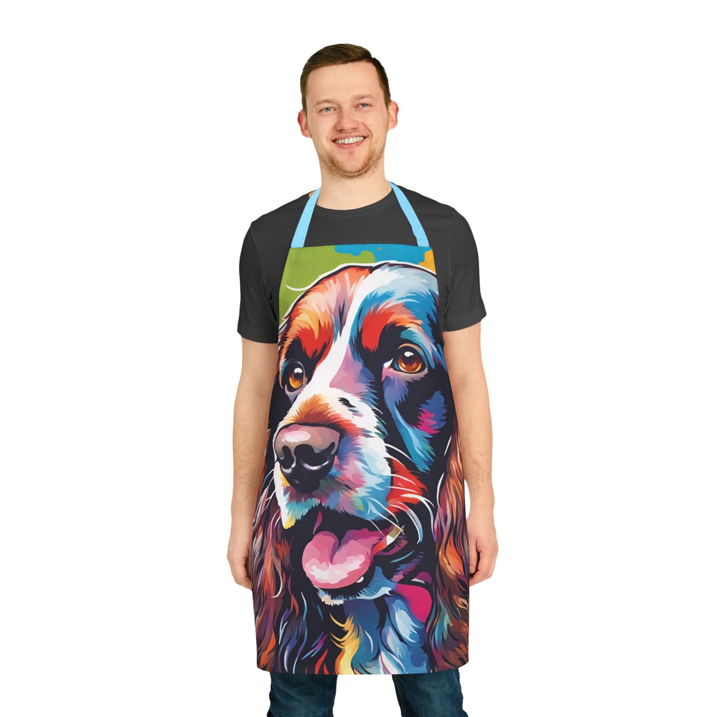 Multicolored Cocker Spaniel Adult Apron (AOP)