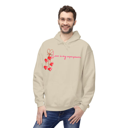 Love Is My Superpower Unisex Valentines Hoodie