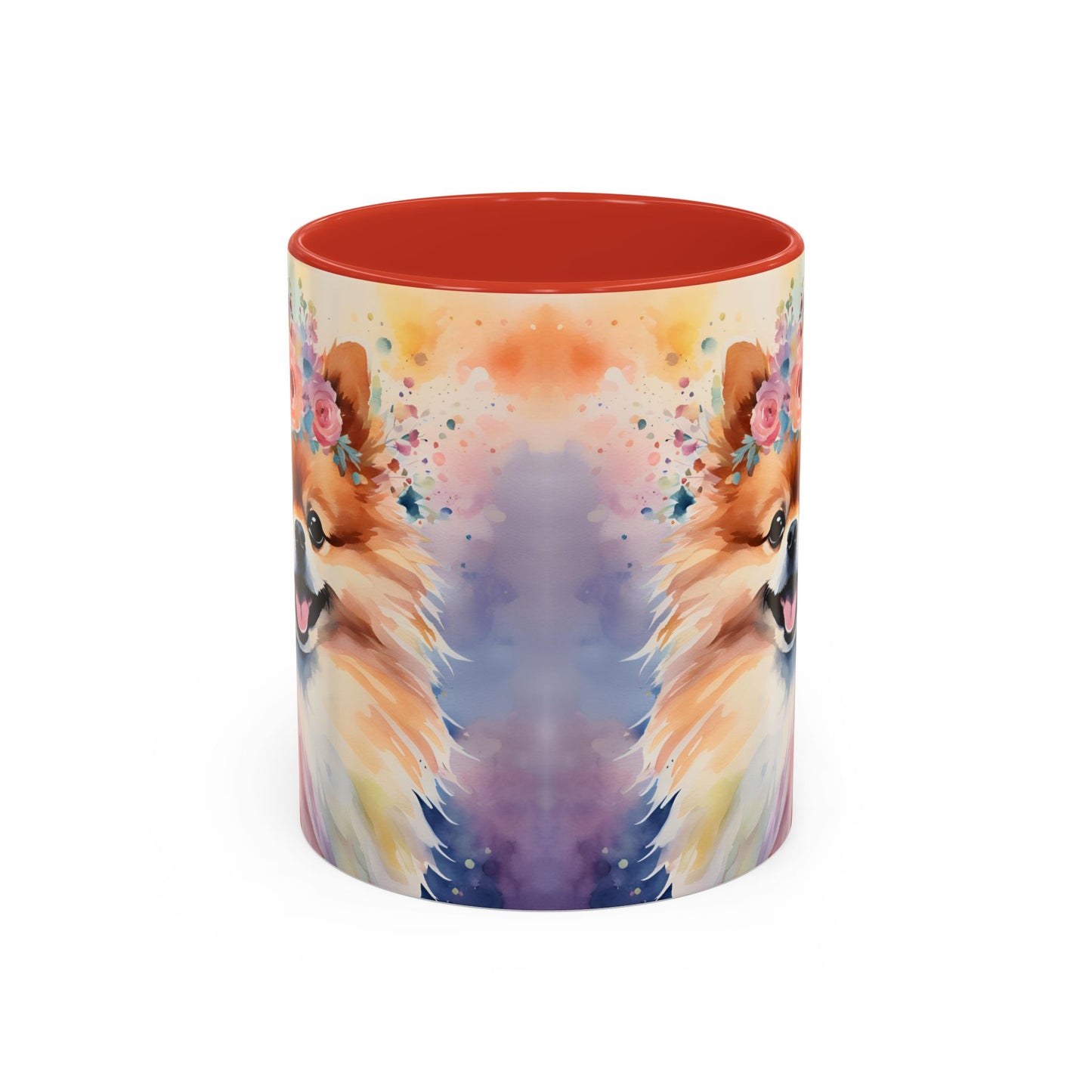 Pomeranian 04 Accent Coffee Mug - Dog Lover Gift