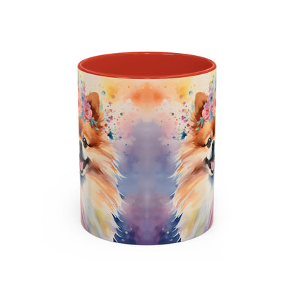 Pomeranian 04 Accent Coffee Mug - Dog Lover Gift