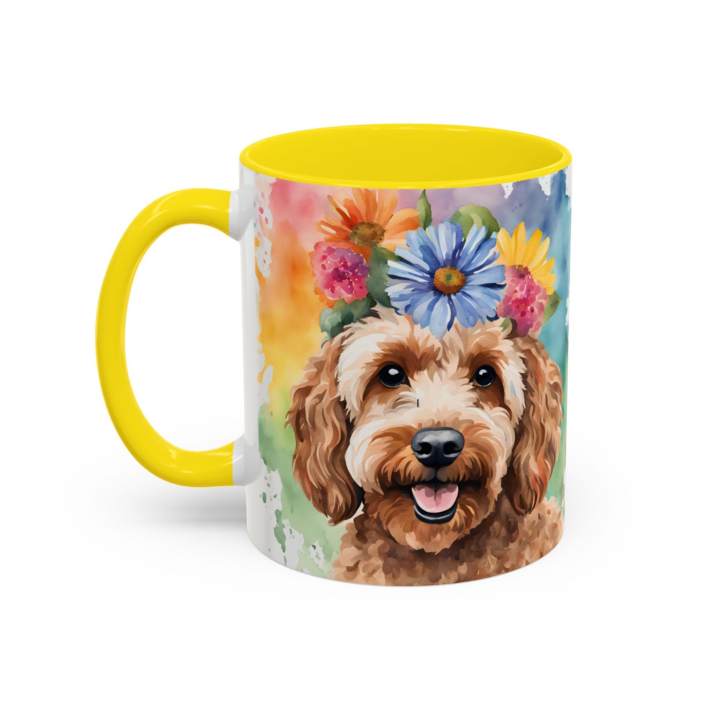 Cockapoo 03 Accent Coffee Mug - Dog Lover Gift