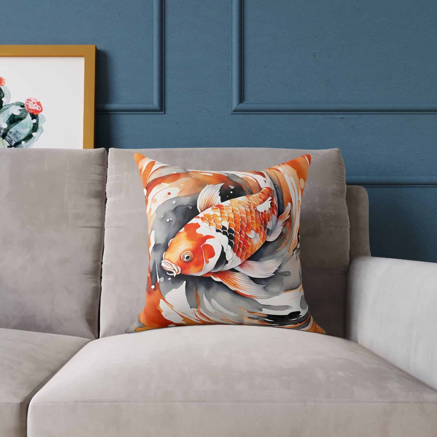 Koi Carp 02 Poly Pillow - Natures Beauty Design