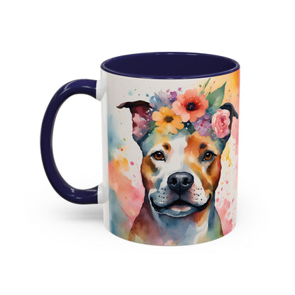 Staffordshire Bull Terrier 03 Accent Coffee Mug - Dog Lover Gift