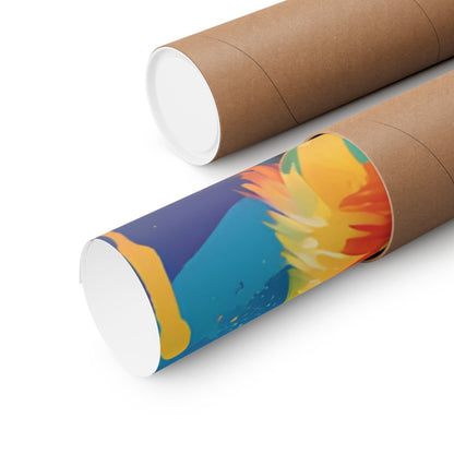 Multicolored Labrador 2 Matte Vertical Poster