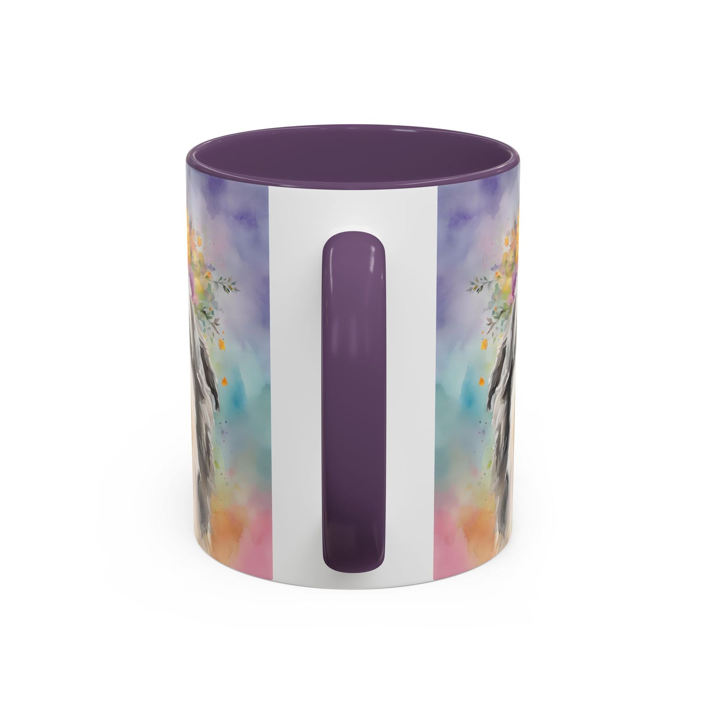 Bearded Collie 03 Accent Coffee Mug - Dog Lover Gift
