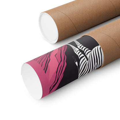 Lone Collection Zebra 20 Matte Square Posters