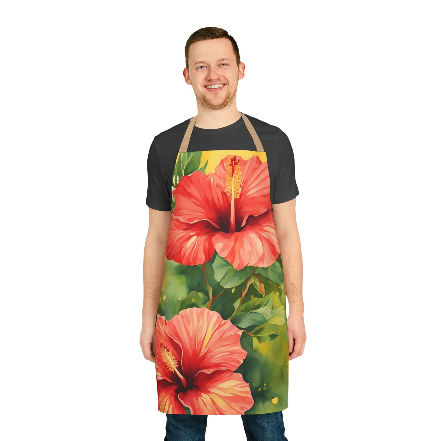 Hibiscus 01 Apron 5-Color Straps