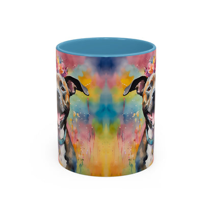Staffordshire Bull Terrier 04 Accent Coffee Mug - Dog Lover Gift