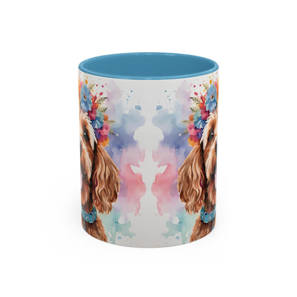 Cockapoo 02 Accent Coffee Mug - Dog Lover Gift
