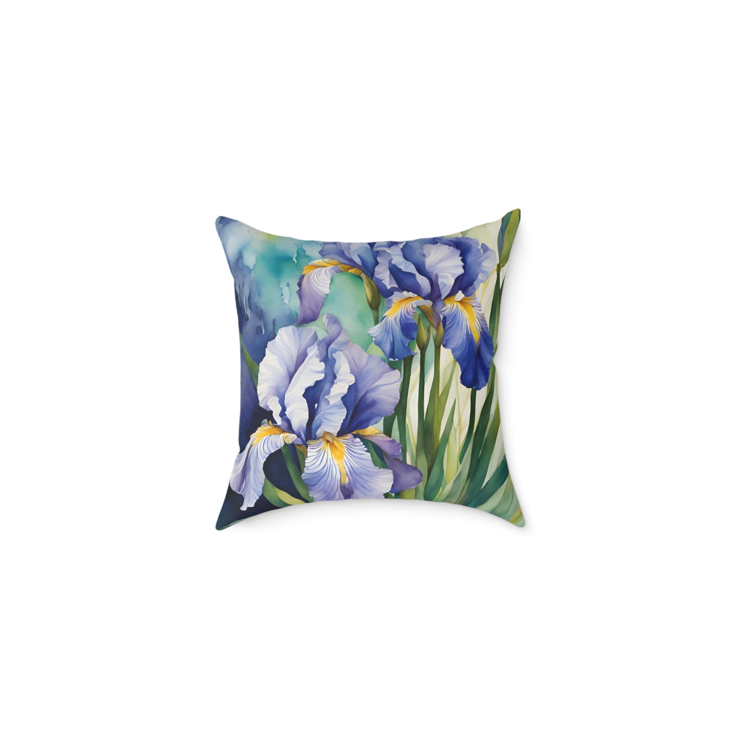 Irises 01 Poly Pillow - Natures Beauty Design