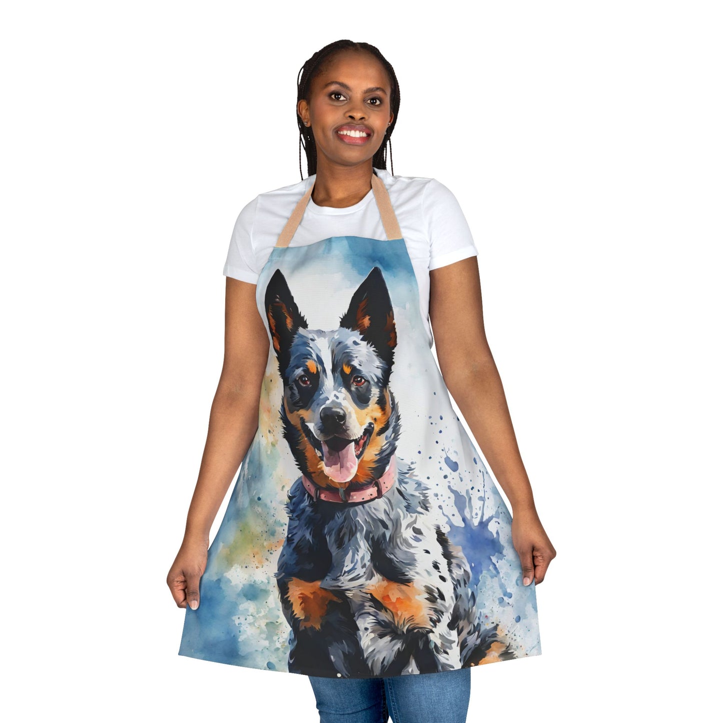 Australian Blue Heeler Adult Apron (AOP)