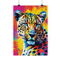 Multicolored Cheetah 1 Matte Vertical Poster