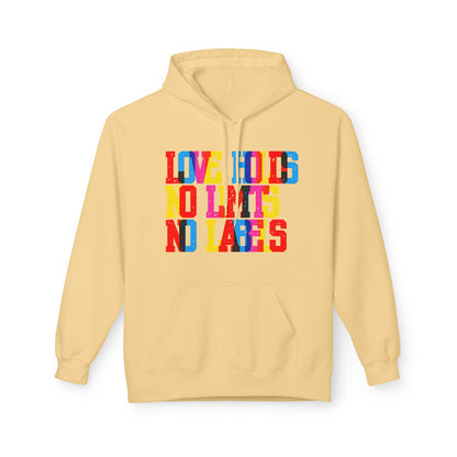 Love Holds No Limits No Labels Unisex Valentines Hoodie