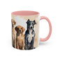 Doggies in a Row 3 Accent Mug 11oz