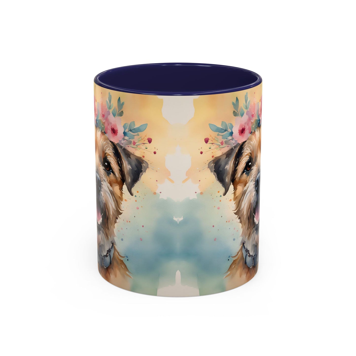 Border Terrier 01 Accent Coffee Mug - Dog Lover Gift
