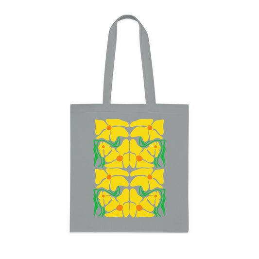 Abstract flowers 12 Cotton Tote