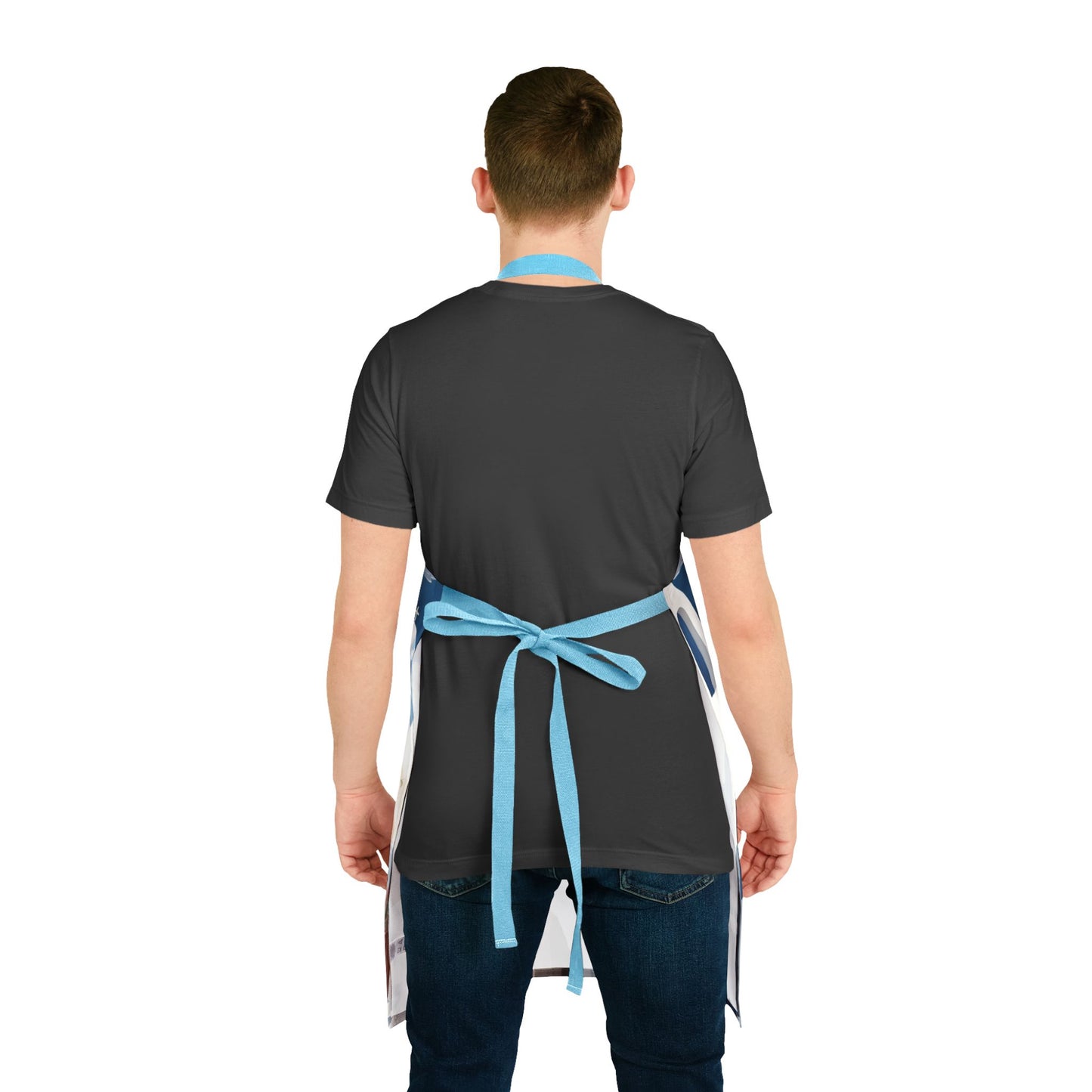 Greek rooftops Adult Apron (AOP)