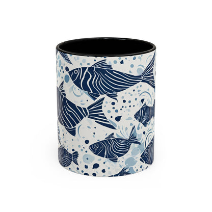 Fish 01 Accent Coffee Mug (11oz)