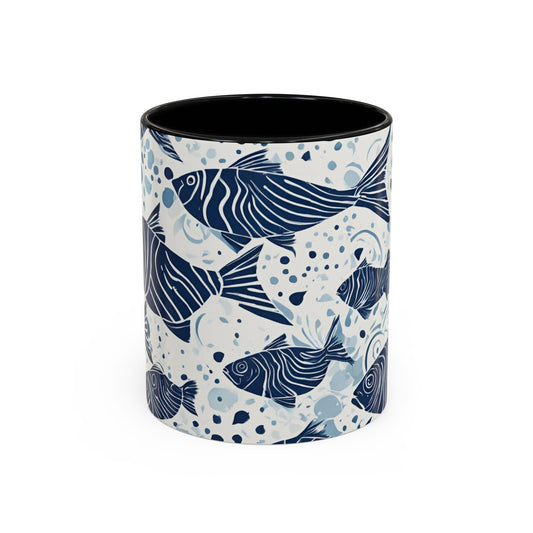 Fish 01 Accent Coffee Mug (11oz)