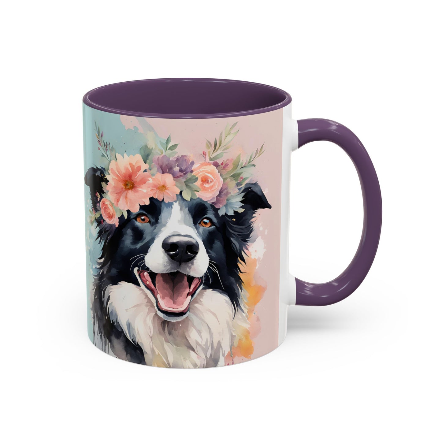 Border Collie 02 Accent Coffee Mug - Dog Lover Gift