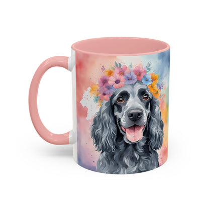 Blue Roan Cocker Spaniel 01 Accent Coffee Mug - Dog Lover Gift