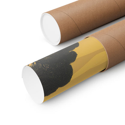 Lone Collection Giraffe 5 Matte Square Posters