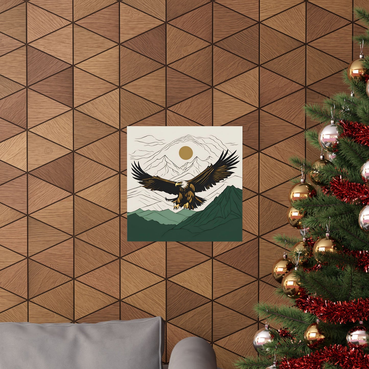 Lone Collection Eagle 14 Matte Square Posters