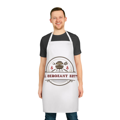 (Personizable) Grill Sergeant EST (????) Funny BBQ Themed Apron 5-Color Straps