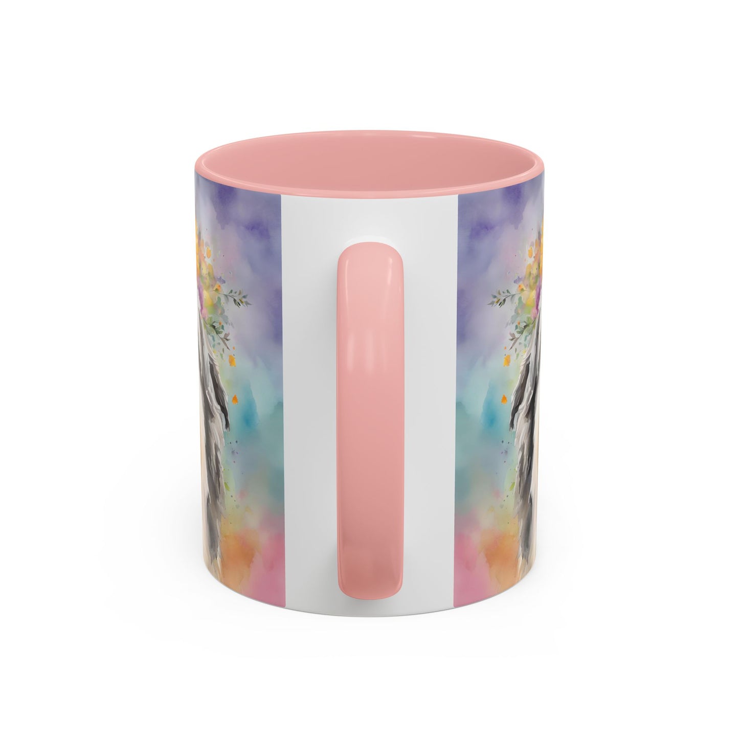 Bearded Collie 03 Accent Coffee Mug - Dog Lover Gift