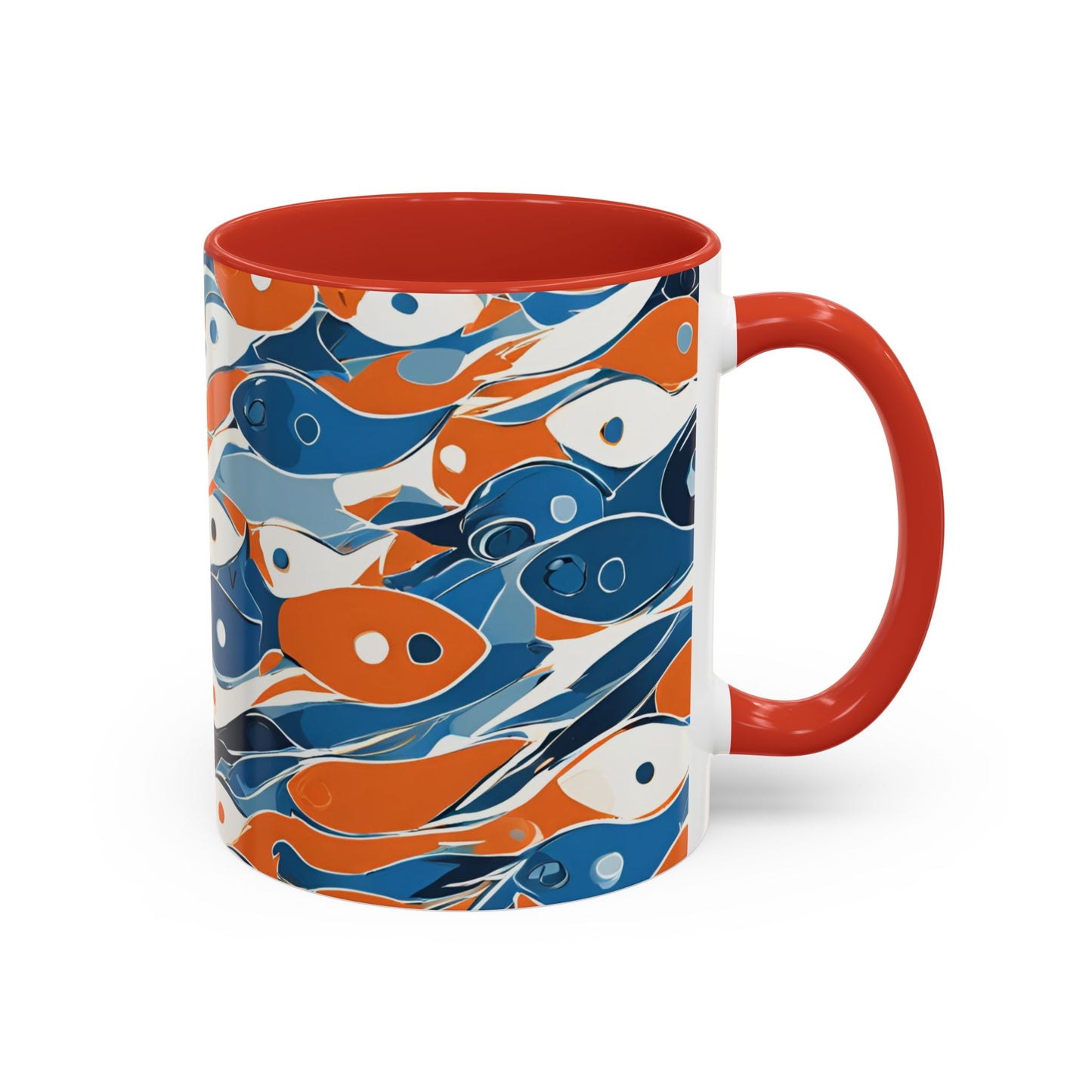 Orange Fish 05 Accent Coffee Mug (11oz)