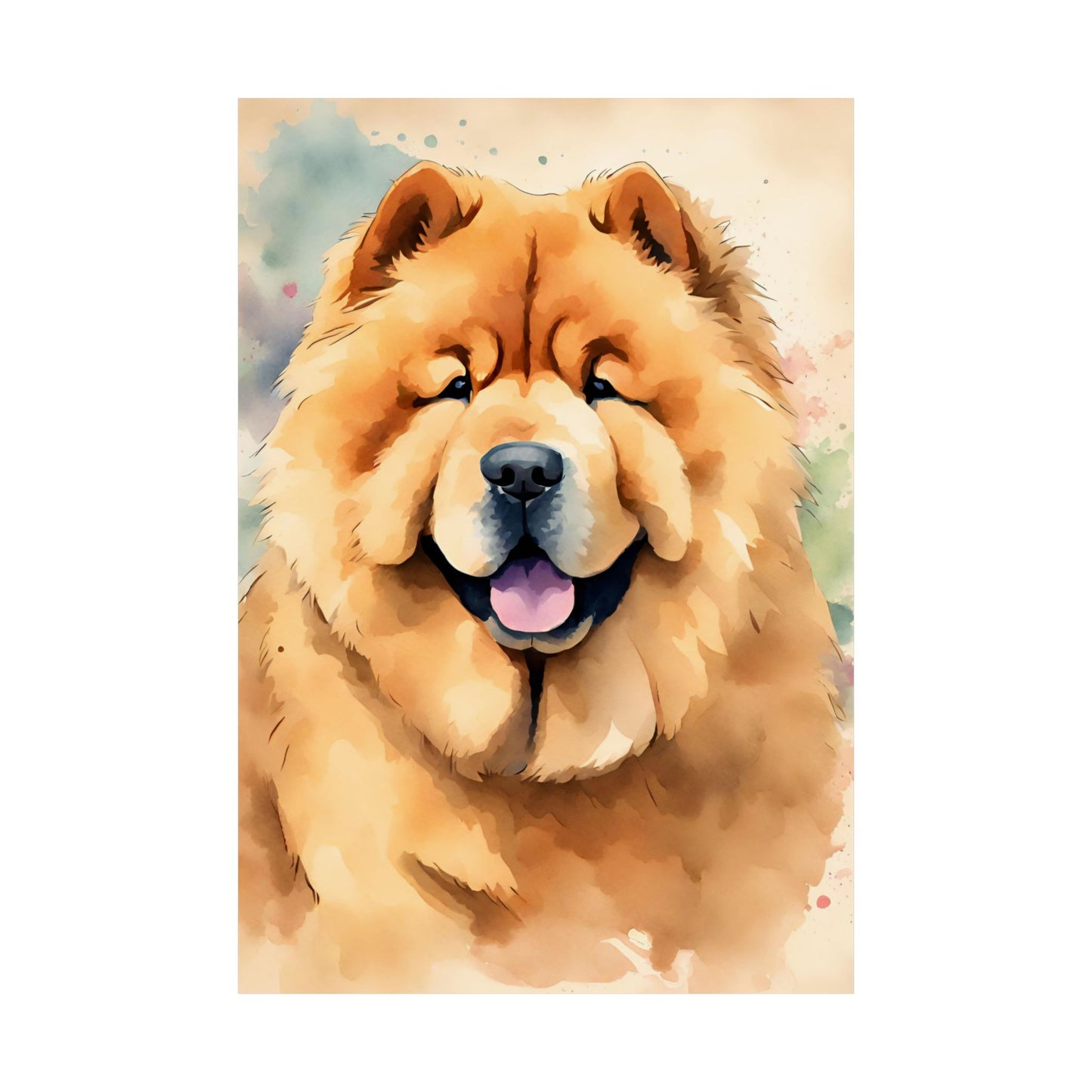 Dogs Chow Chow 04 Matte Vertical Poster